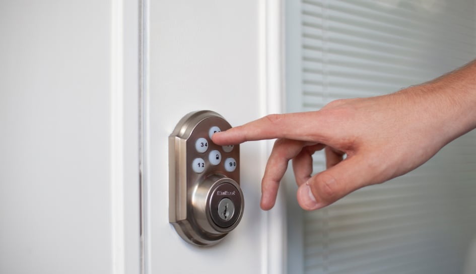 ADT smartlock on a Stamford home